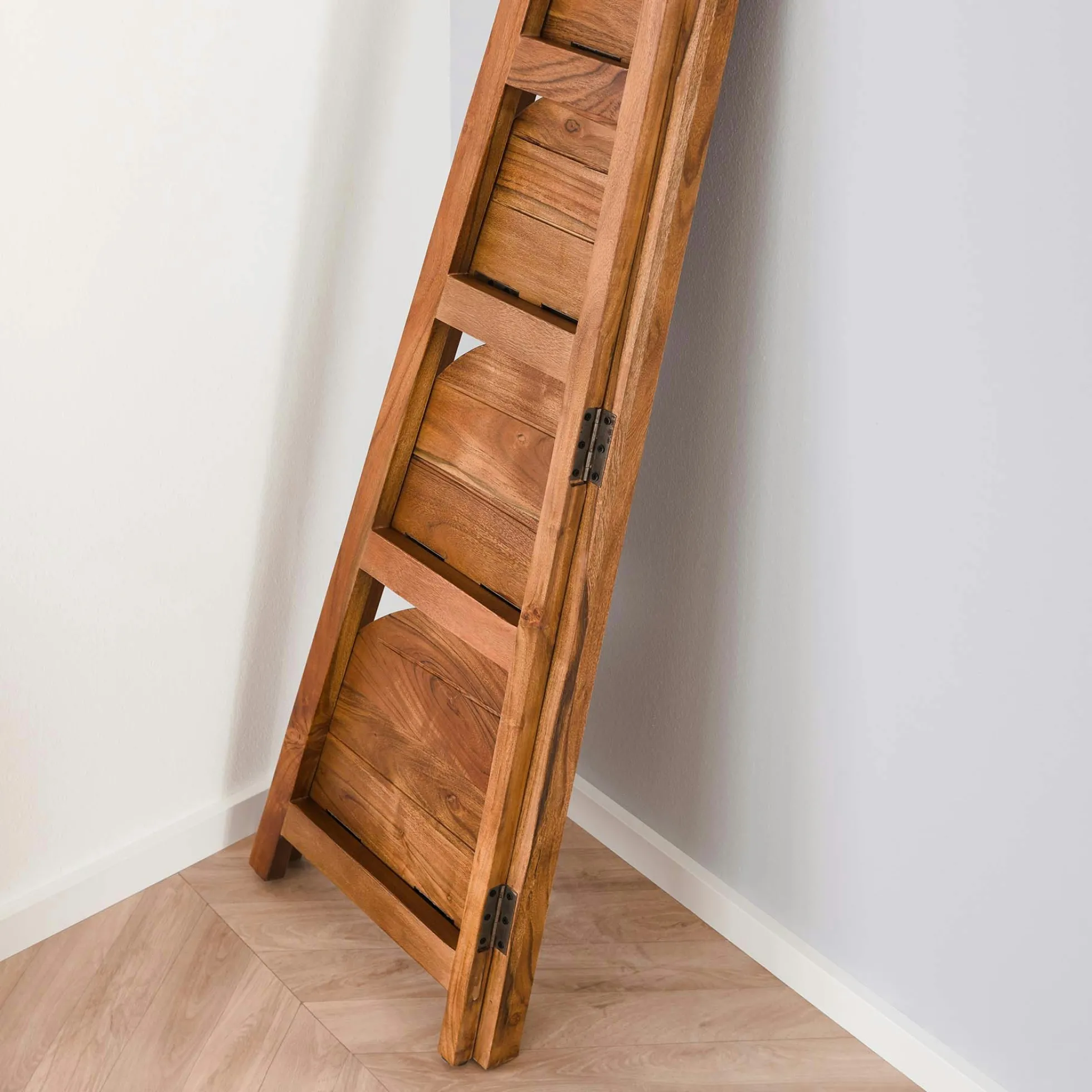 Etagère d'angle en bois d'acacia massif MELBOURNE