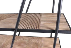 Etagère design 4 niveaux bois et métal ATELIER