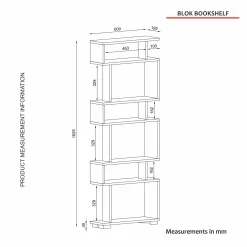 Etagère déstructurée effet travertin - 6 niches MARFA