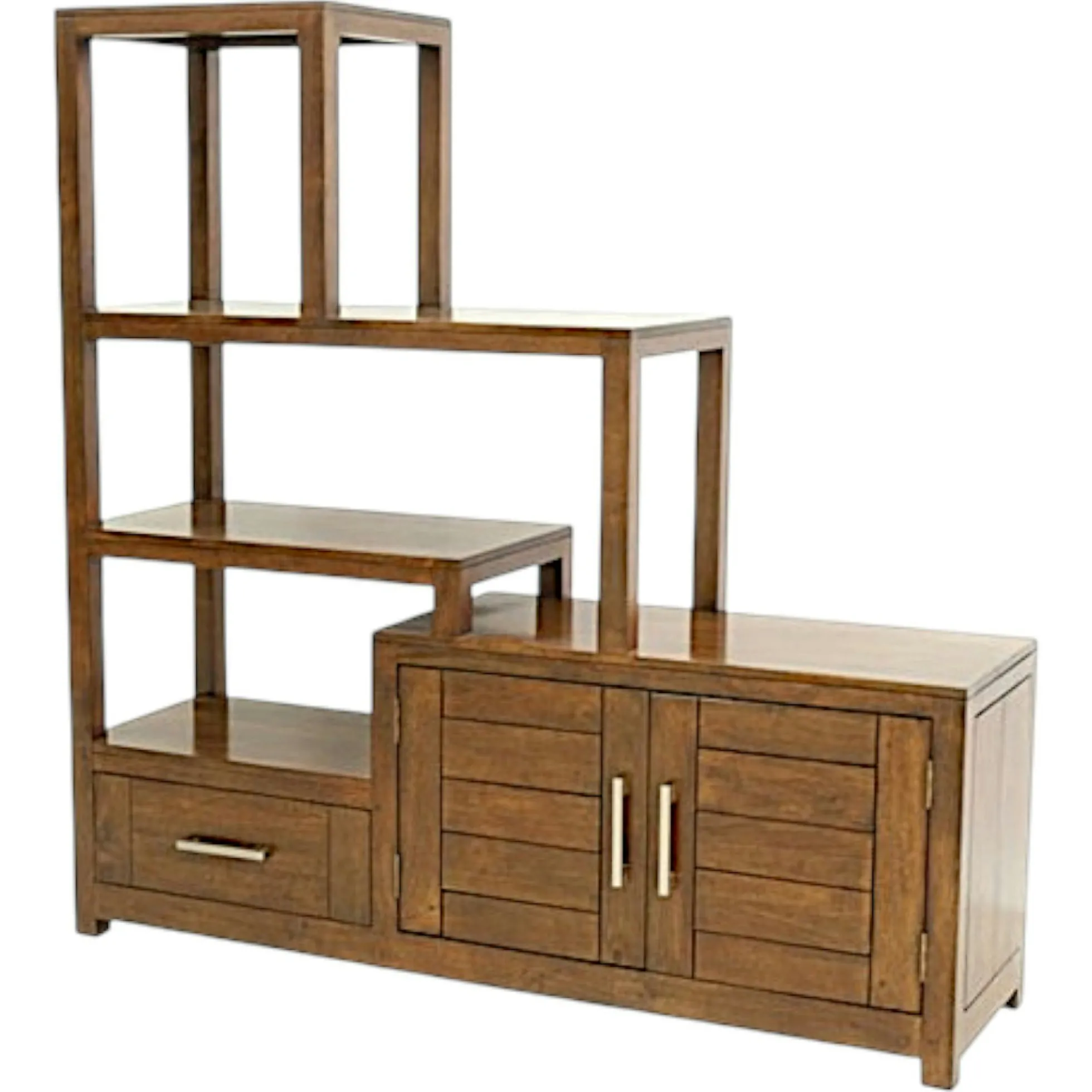 Etagère escalier 4P 1 tiroir ATTAN 142x40x145cm