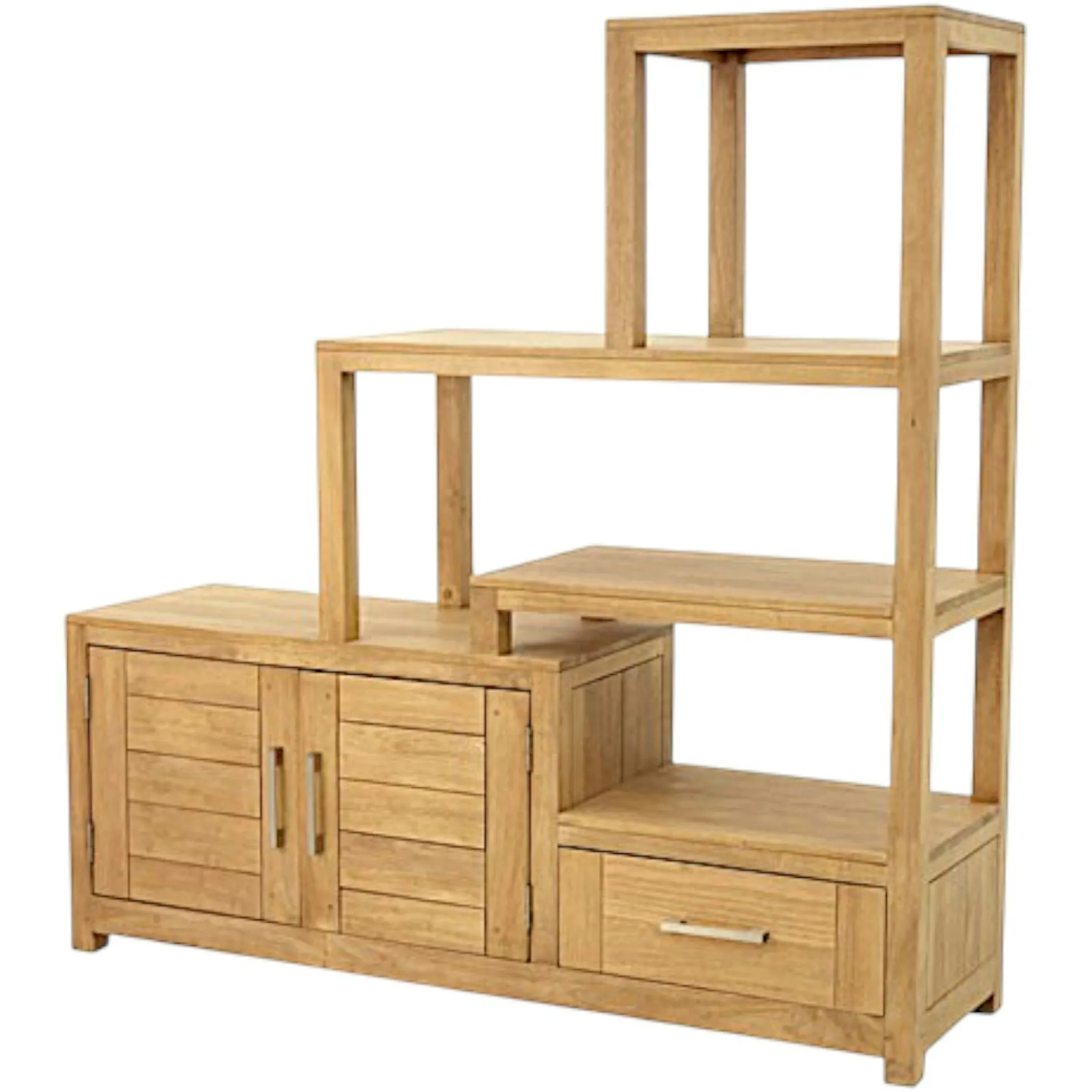 Etagère escalier 4P 1 tiroir ATTAN 142x40x145cm