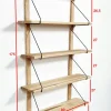 Etagère murale bois massif 6 plateaux (bois blanc) PALERME