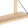 Etagère murale bois massif 2 plateaux (bois blanc) PALERME