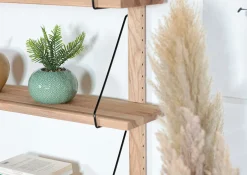 Etagère murale bois massif 3 plateaux (bois blanc) PALERME