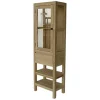 Etagère 1 porte 1 tiroir hévéa 160cm OLGA