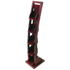 Etagère range CD 4 étages hévéa 115cm MAORI