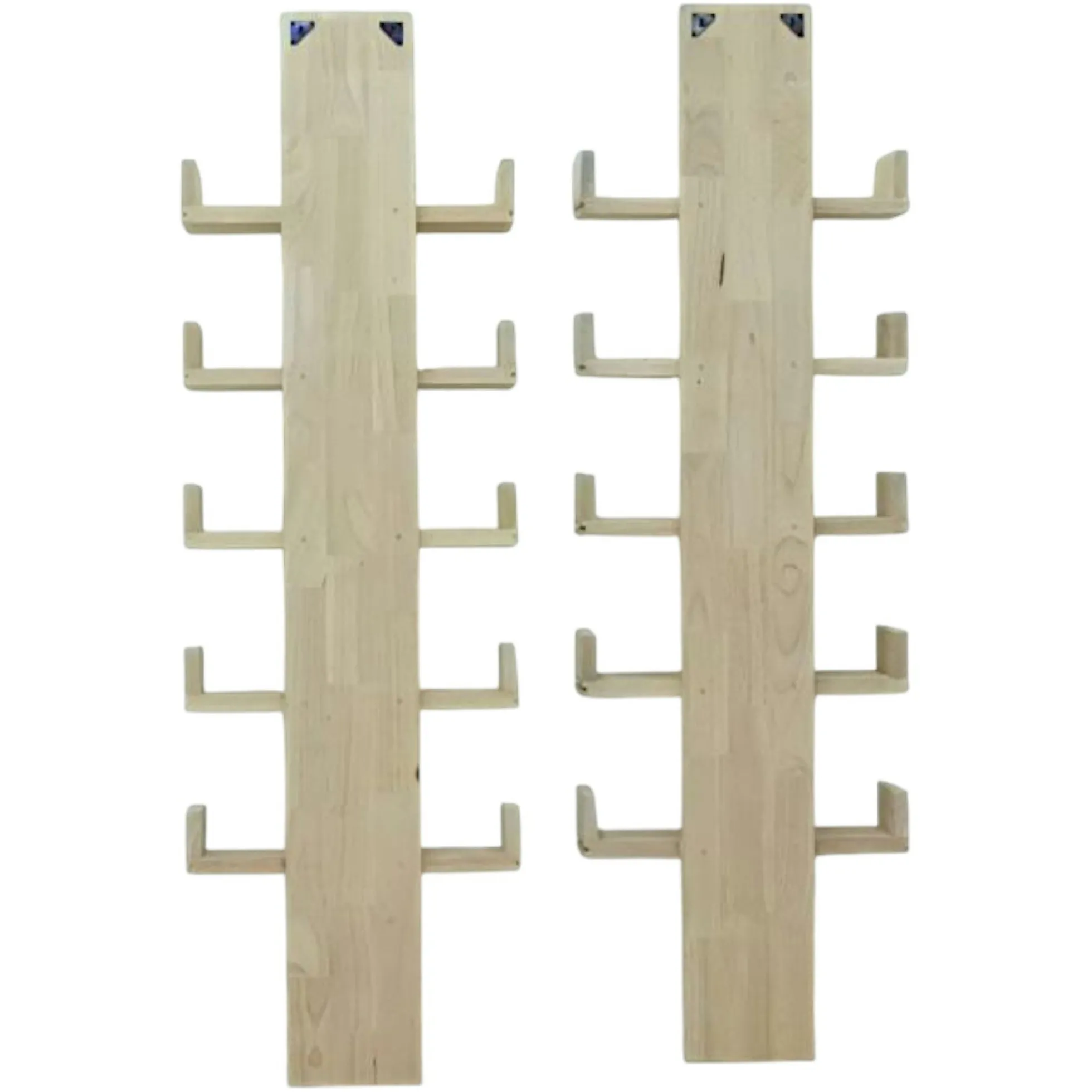 Etagères range CD hévéa HELENA (lot de 2)