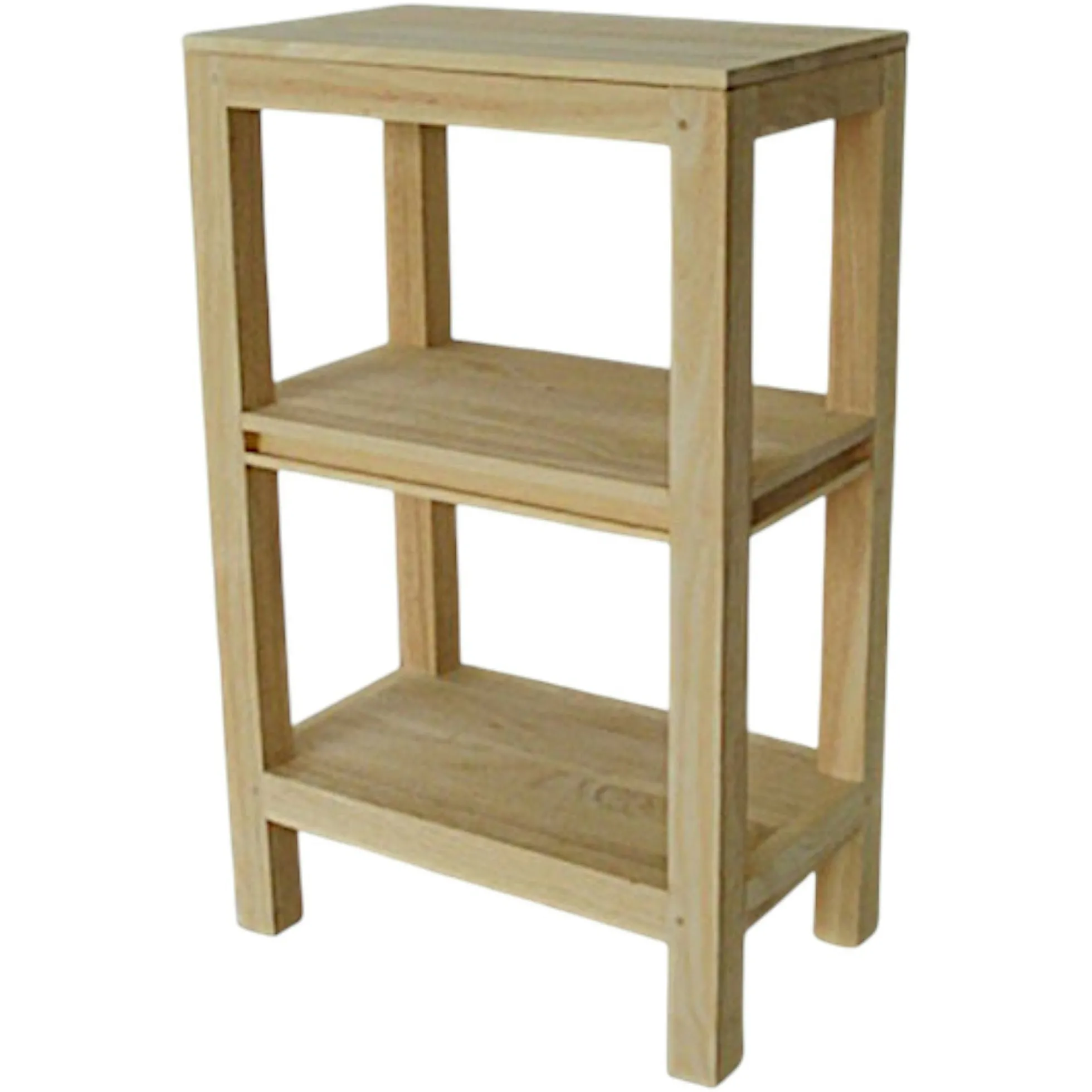 Etagère triple plateaux hévéa 80cm OLGA