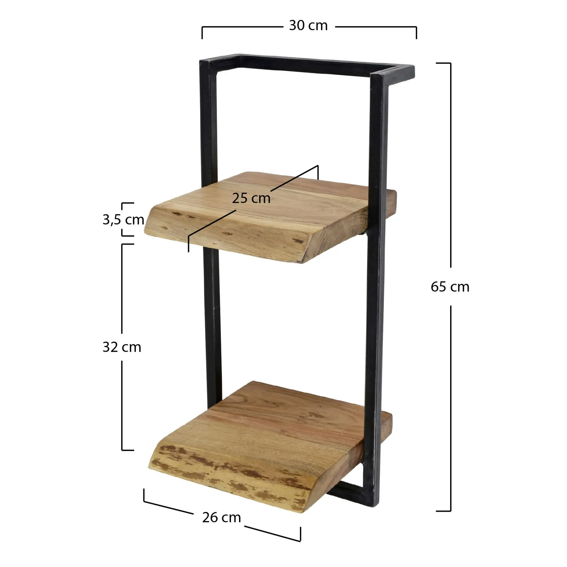 Etagère verticale bois métal MELBOURNE