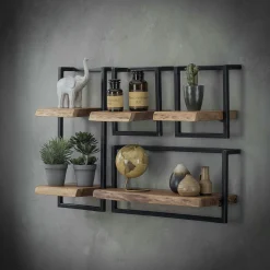 Etagère verticale bois métal MELBOURNE