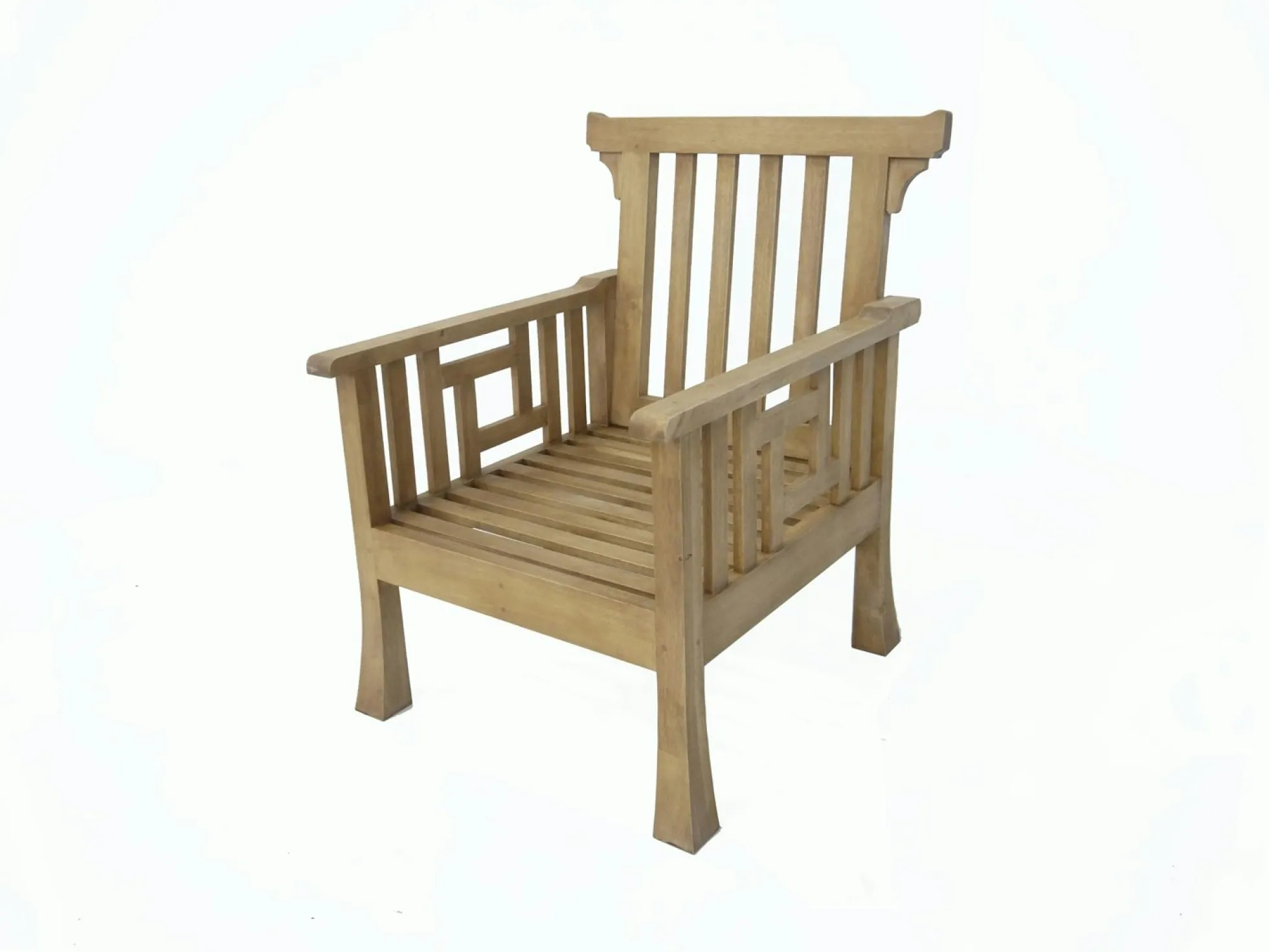 Fauteuil ajouré Hévéa 73x80x97cm MAORI
