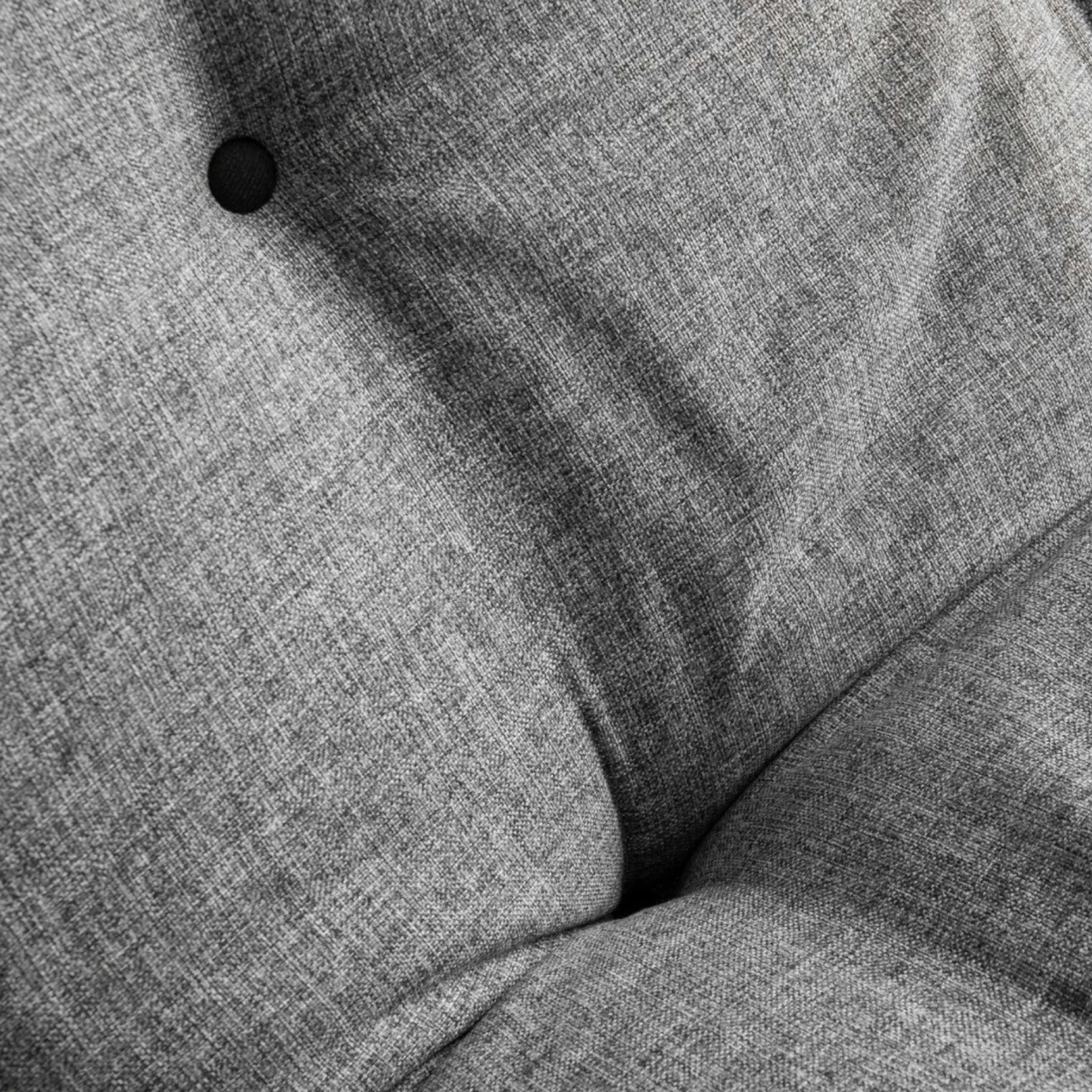Fauteuil convertible banquette gris chiné pieds chromés CUSCO