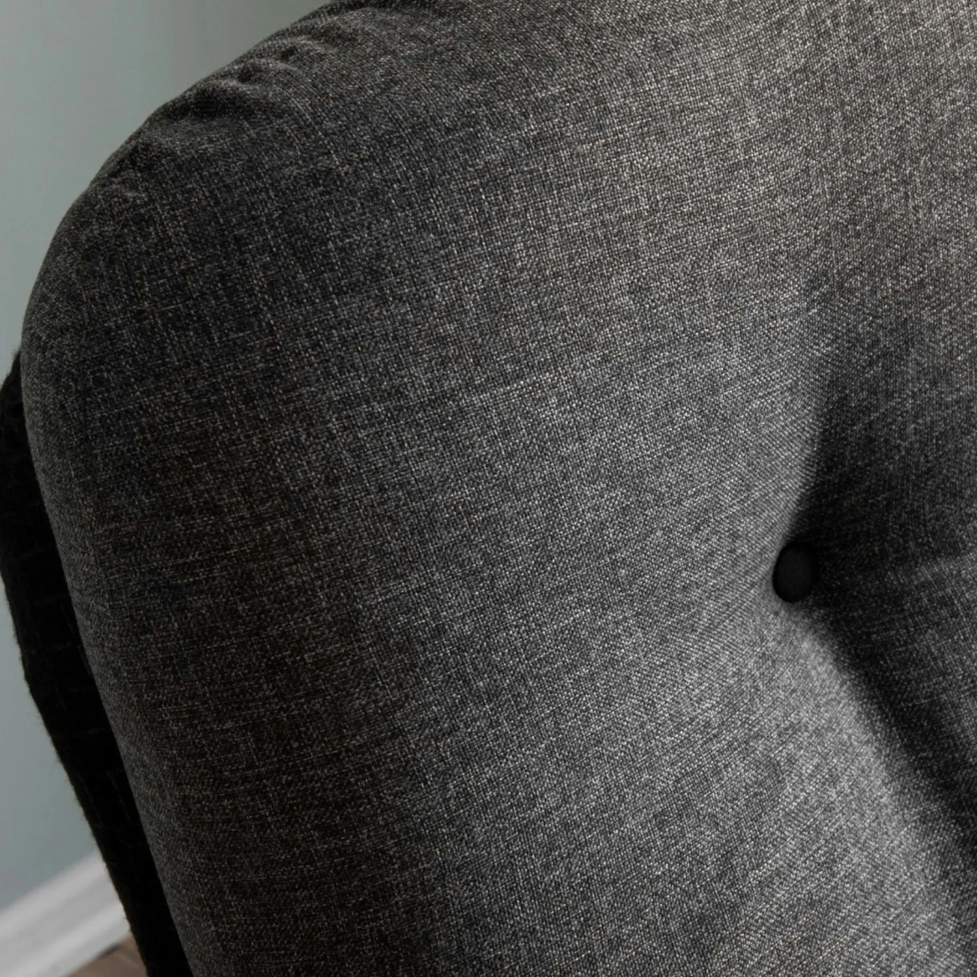 Fauteuil convertible banquette gris foncé pieds chromés CUSCO