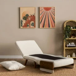 Fauteuil convertible blanc bouclette 1 place couchage 190 cm LOJA