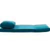 Fauteuil convertible bleu canard - tissu MODI