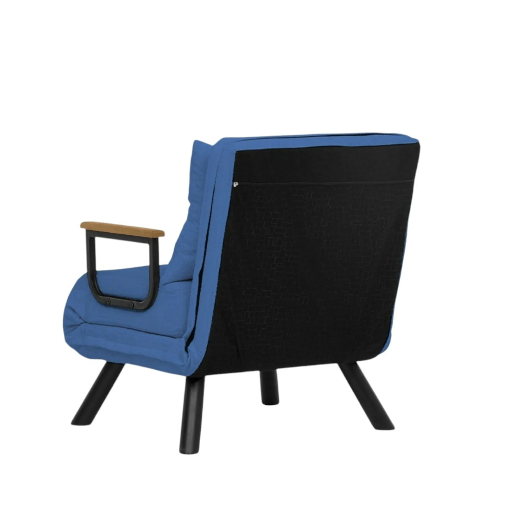 Fauteuil convertible bleu - coussin assorti MODI