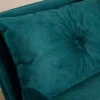 Fauteuil convertible bleu lagon 1 place couchage 190 cm LOJA