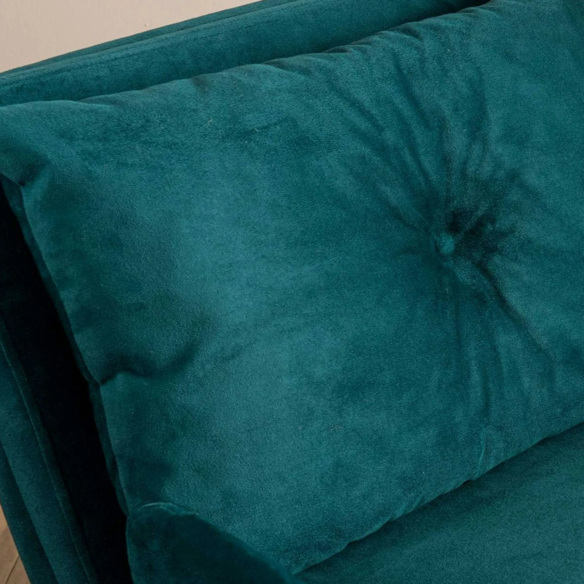 Fauteuil convertible bleu lagon 1 place couchage 190 cm LOJA