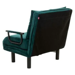 Fauteuil convertible bleu lagon couchage 175 cm IBARRA