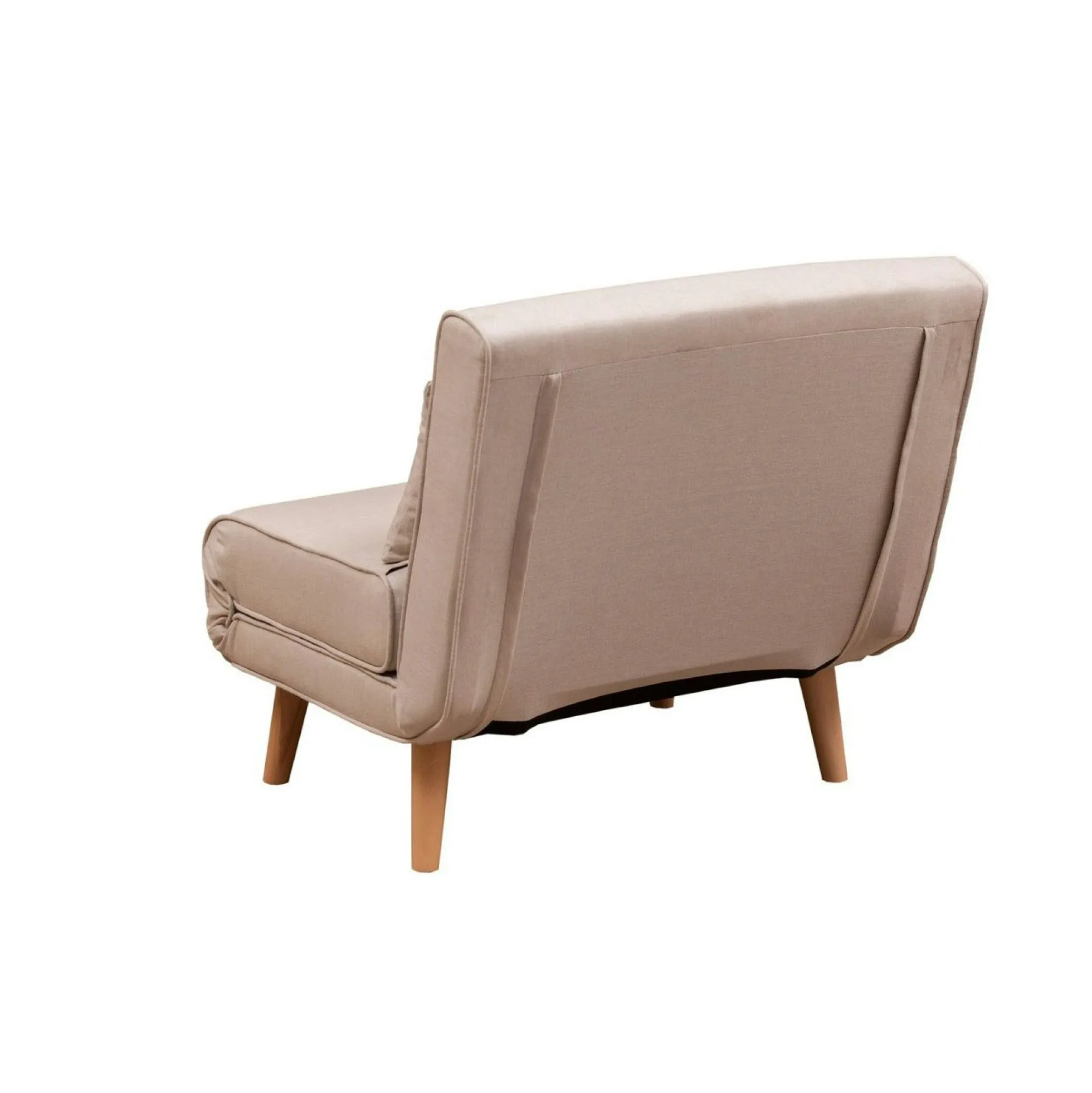 Fauteuil convertible écru, couchage 180 cm COPALA