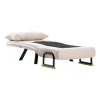 Fauteuil convertible écru 1 place couchage 175 cm MODI