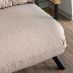 Fauteuil convertible écru 1 place couchage 175 cm MODI