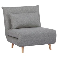Fauteuil convertible gris BERLIN