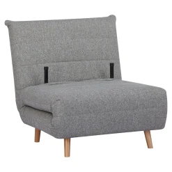 Fauteuil convertible gris BERLIN