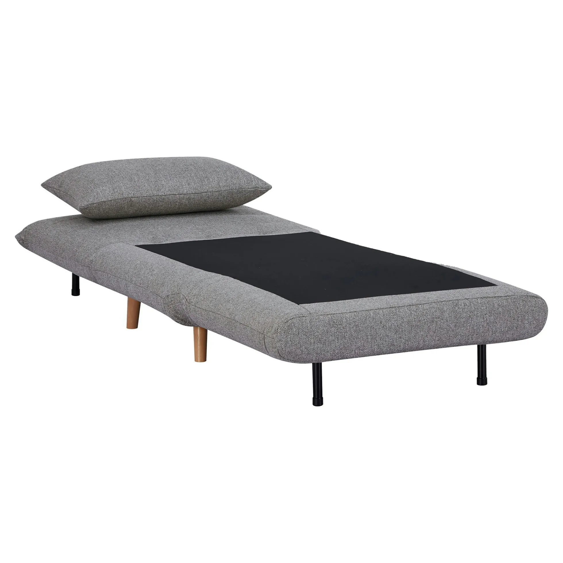 Fauteuil convertible gris BERLIN
