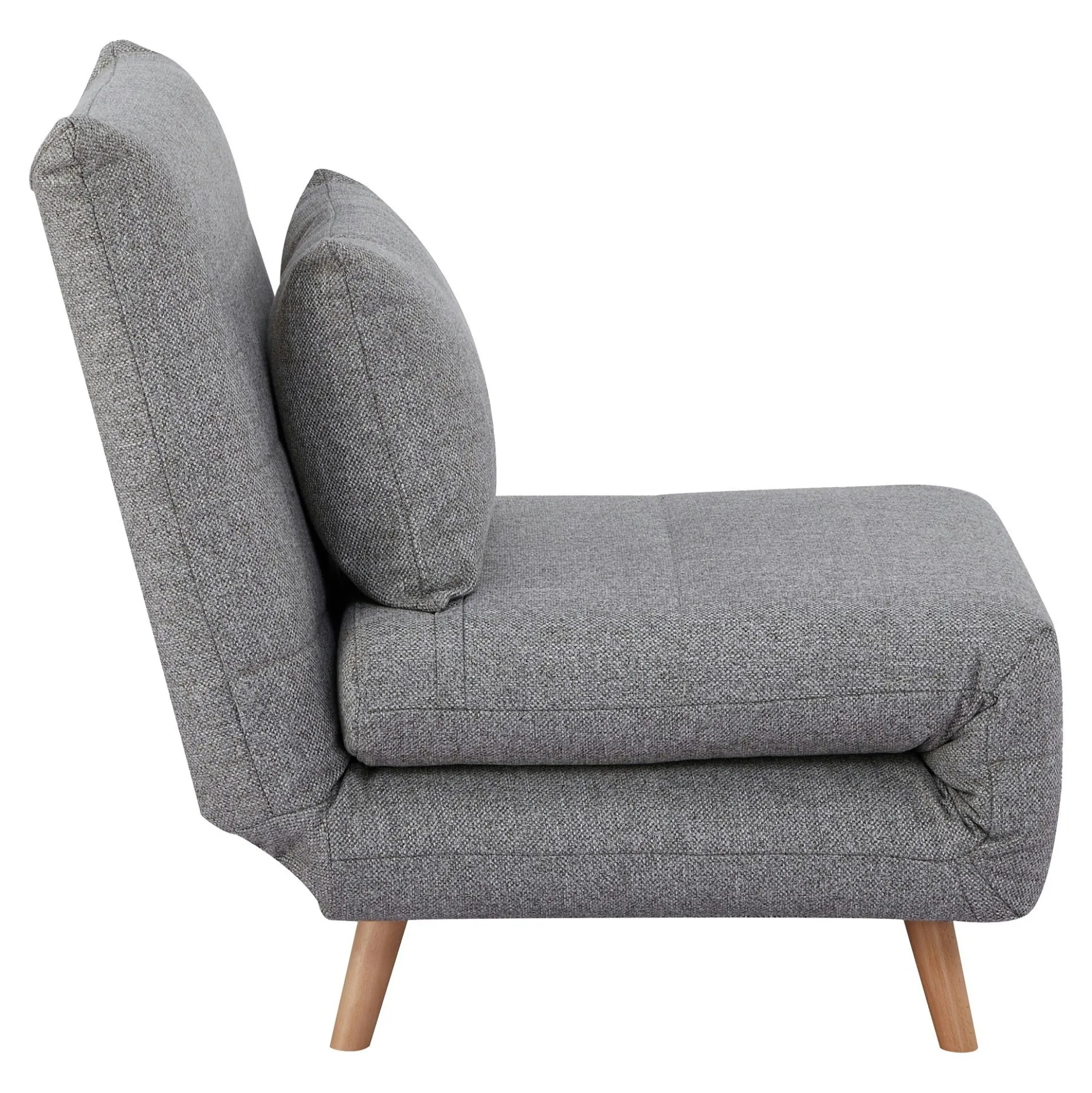Fauteuil convertible gris BERLIN