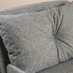 Fauteuil convertible gris chiné 1 place couchage 190 cm LOJA