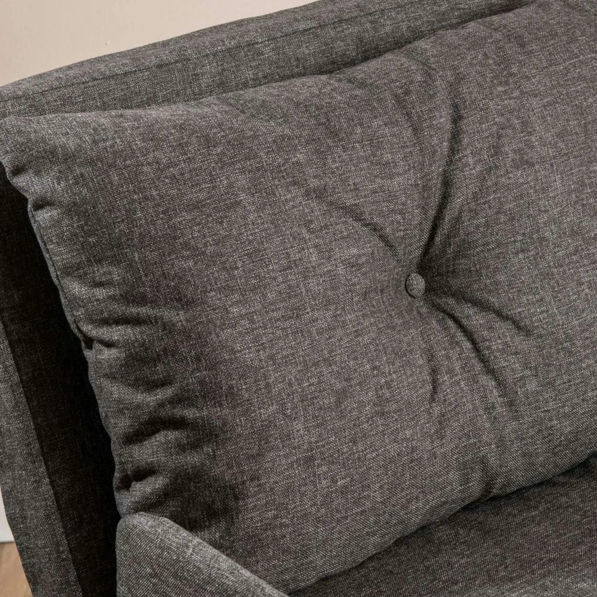 Fauteuil convertible gris foncé 1 place couchage 190 cm LOJA