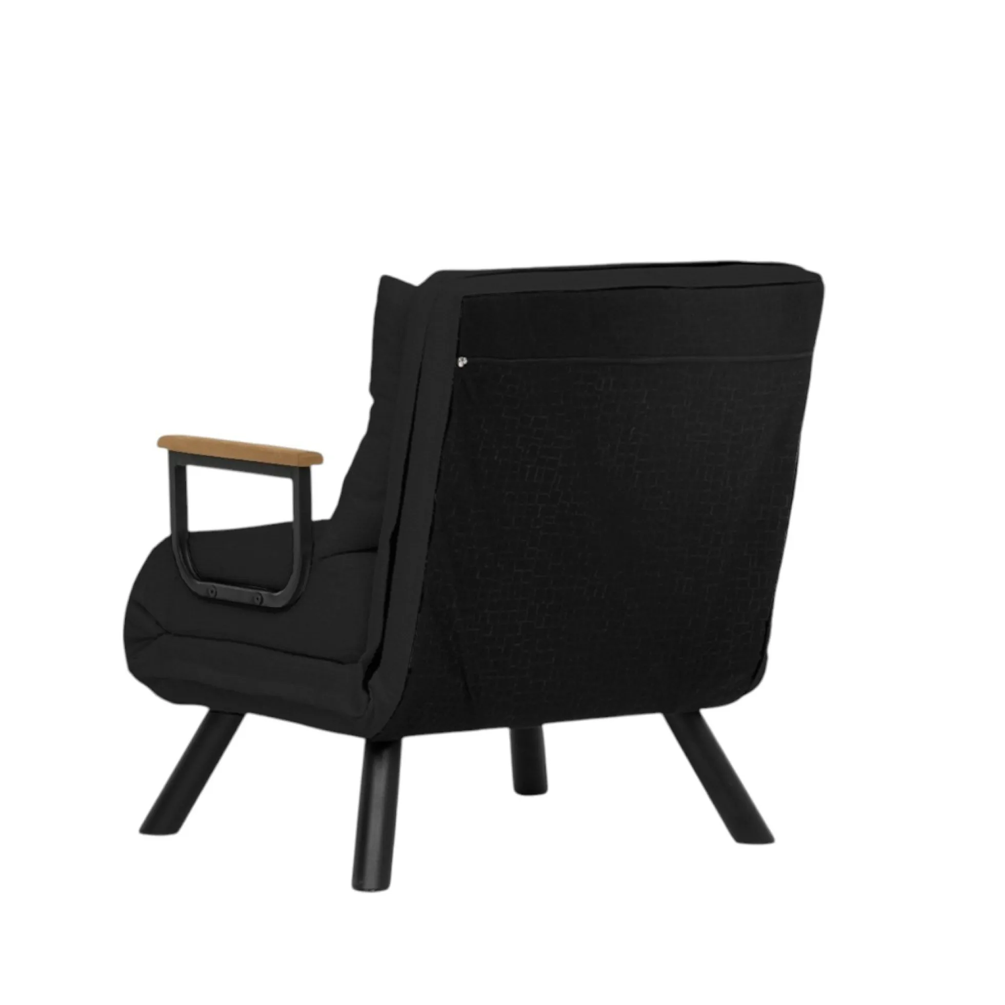 Fauteuil convertible gris foncé - coussin assorti MODI