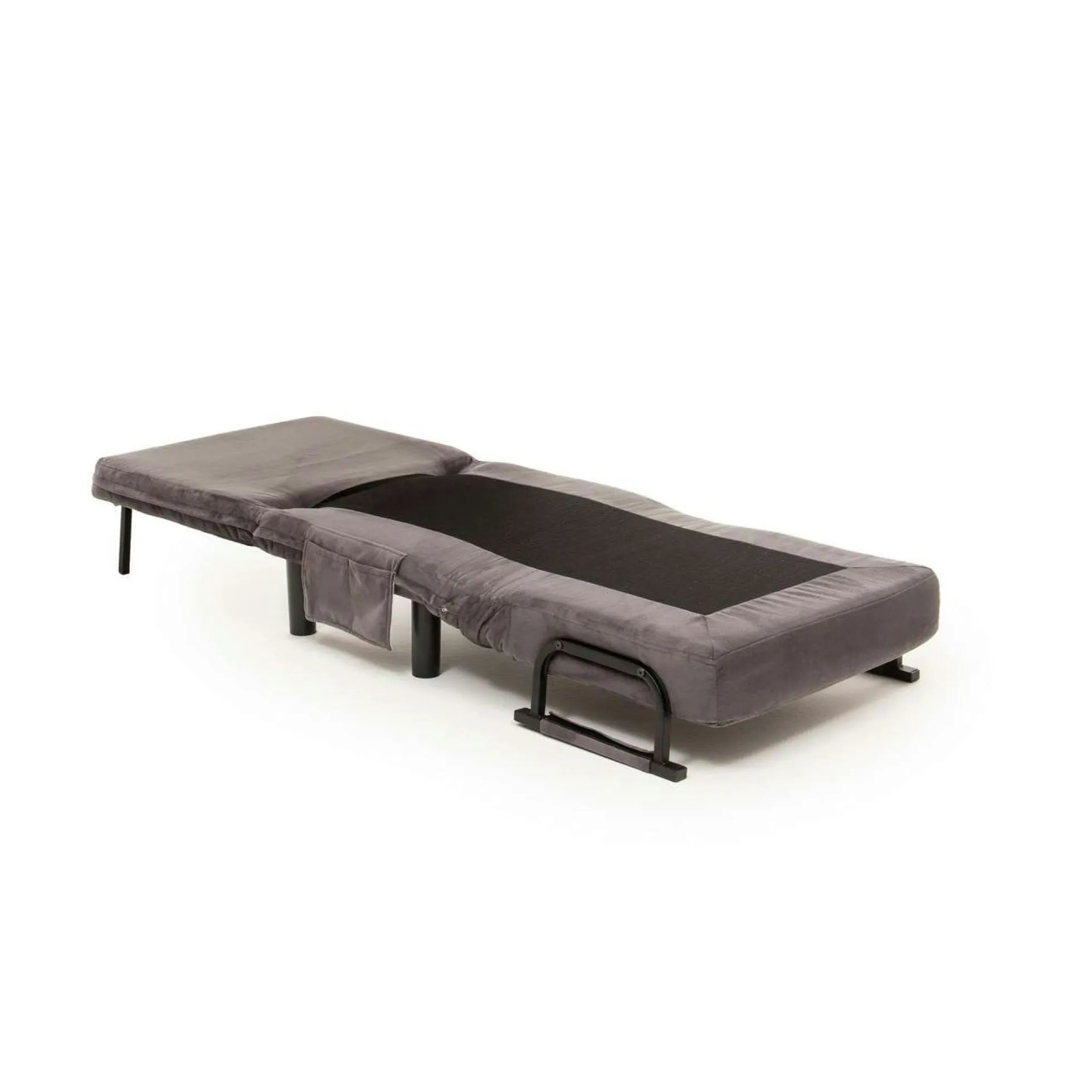 Fauteuil convertible gris inclinaison réglable 175 cm IBARRA
