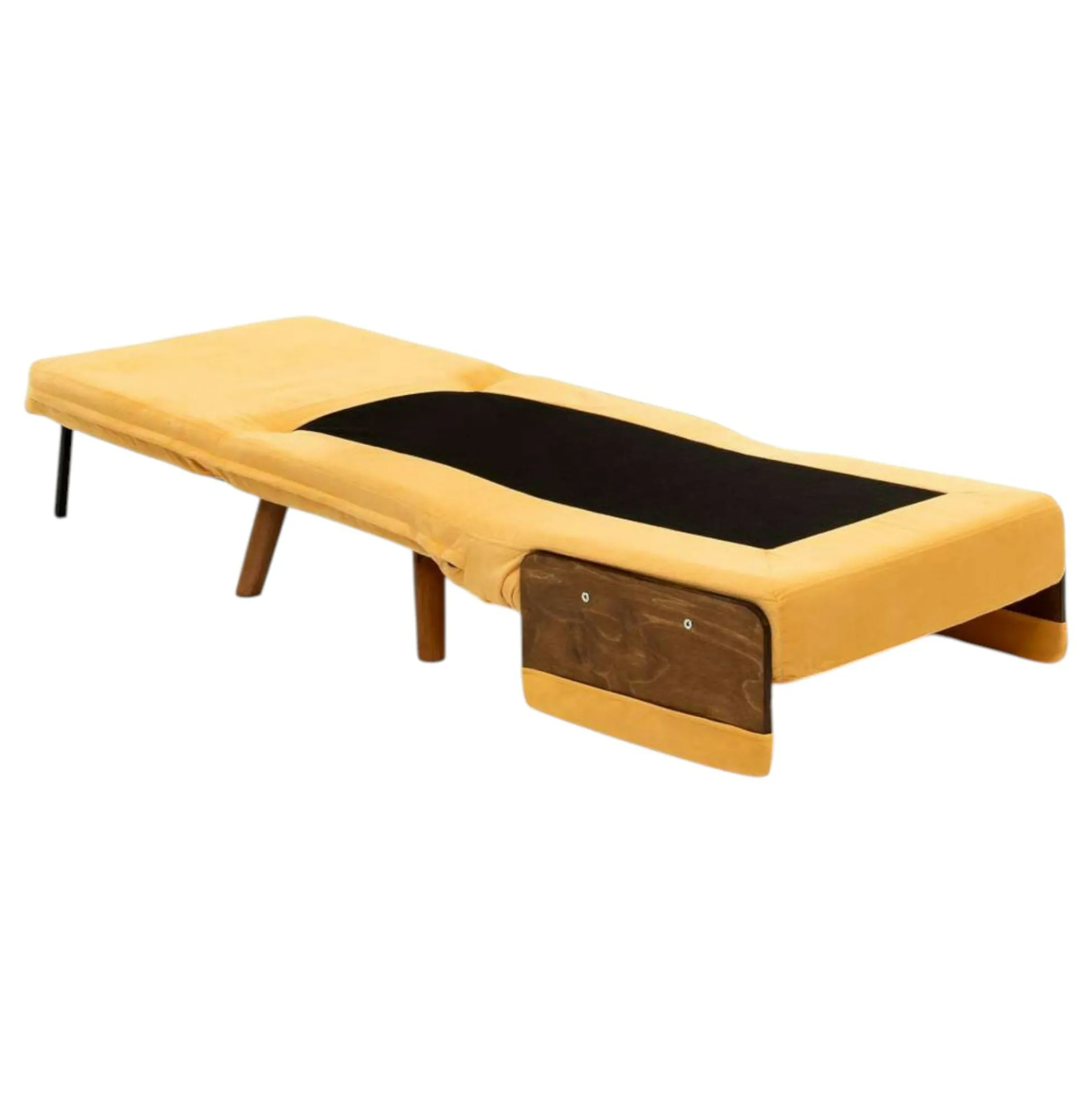 Fauteuil convertible jaune 1 place couchage 190 cm LOJA