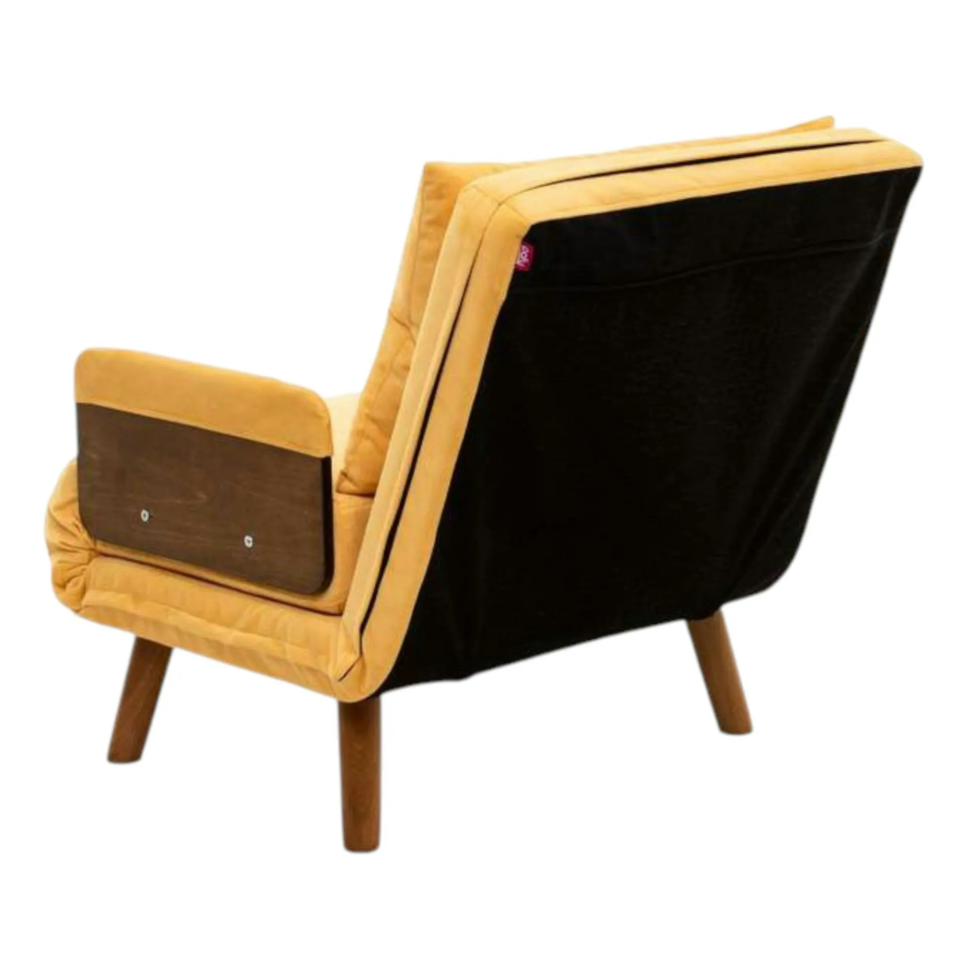 Fauteuil convertible jaune 1 place couchage 190 cm LOJA