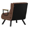 Fauteuil convertible marron 1 place couchage 175 cm MODI