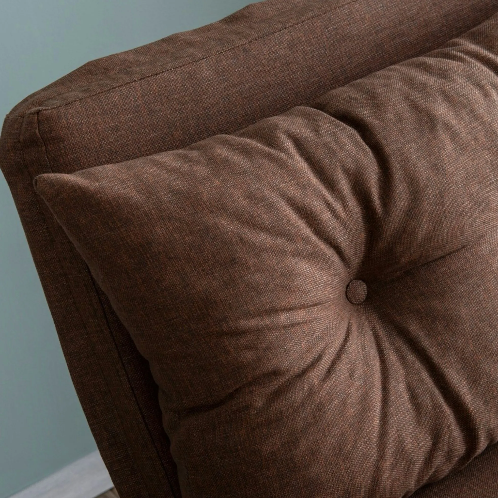 Fauteuil convertible marron 1 place couchage 175 cm MODI