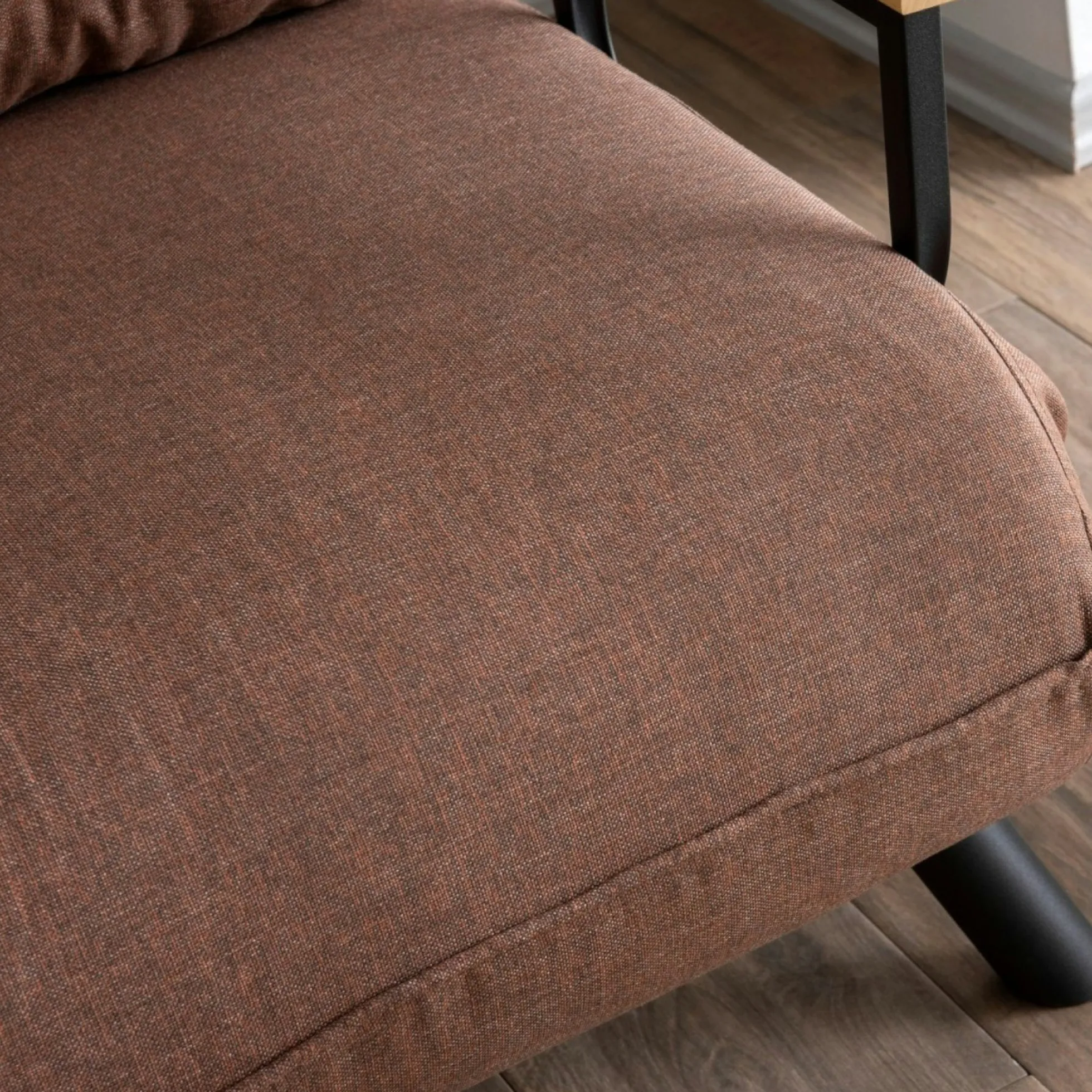Fauteuil convertible marron 1 place couchage 175 cm MODI