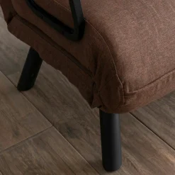 Fauteuil convertible marron 1 place couchage 175 cm MODI