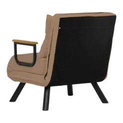 Fauteuil convertible marron clair couchage 175 cm MODI