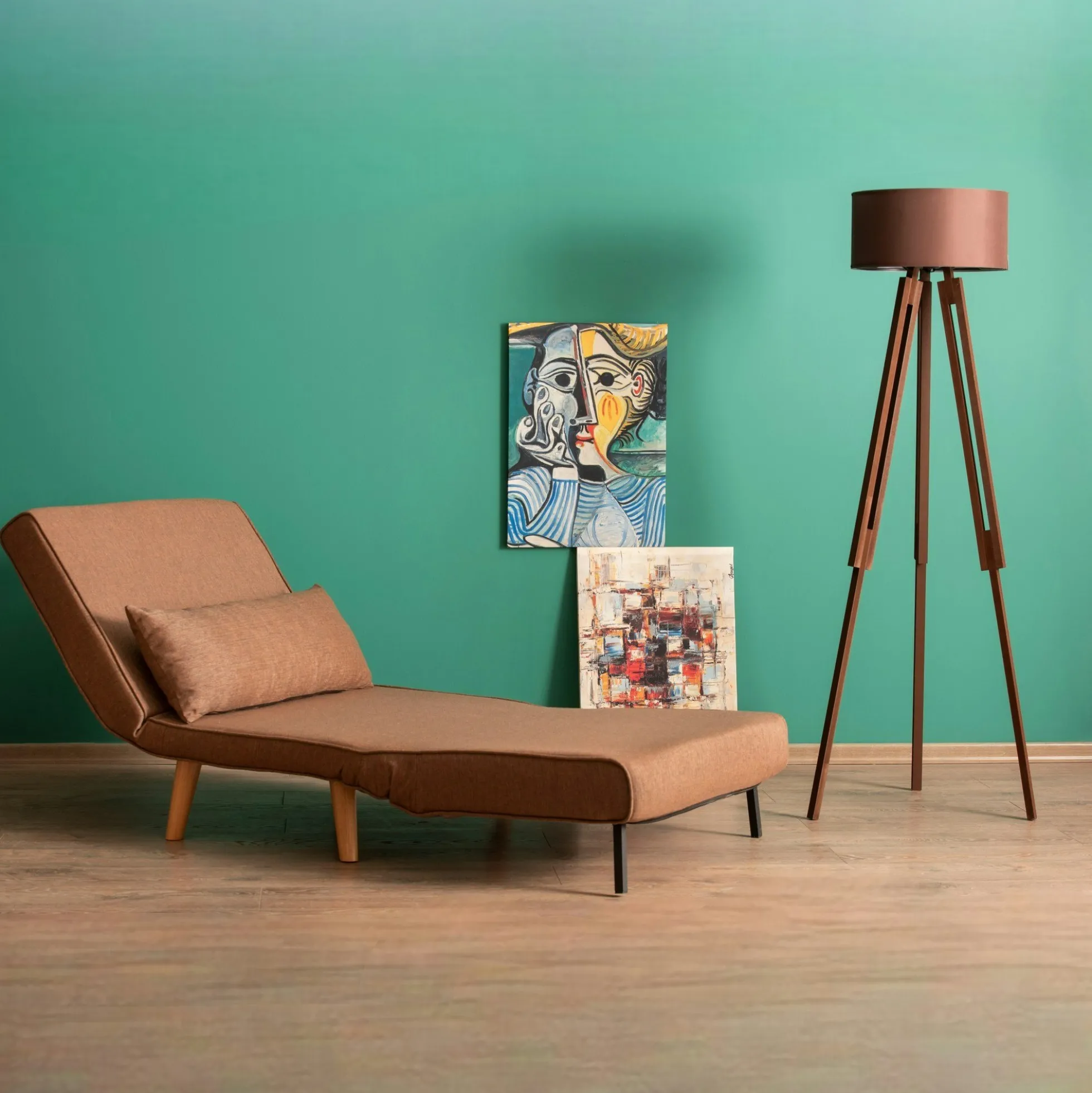Fauteuil convertible marron, couchage 180 cm COPALA