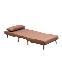Fauteuil convertible marron, couchage 180 cm COPALA