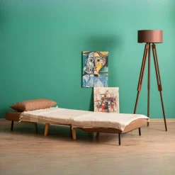Fauteuil convertible marron, couchage 180 cm COPALA
