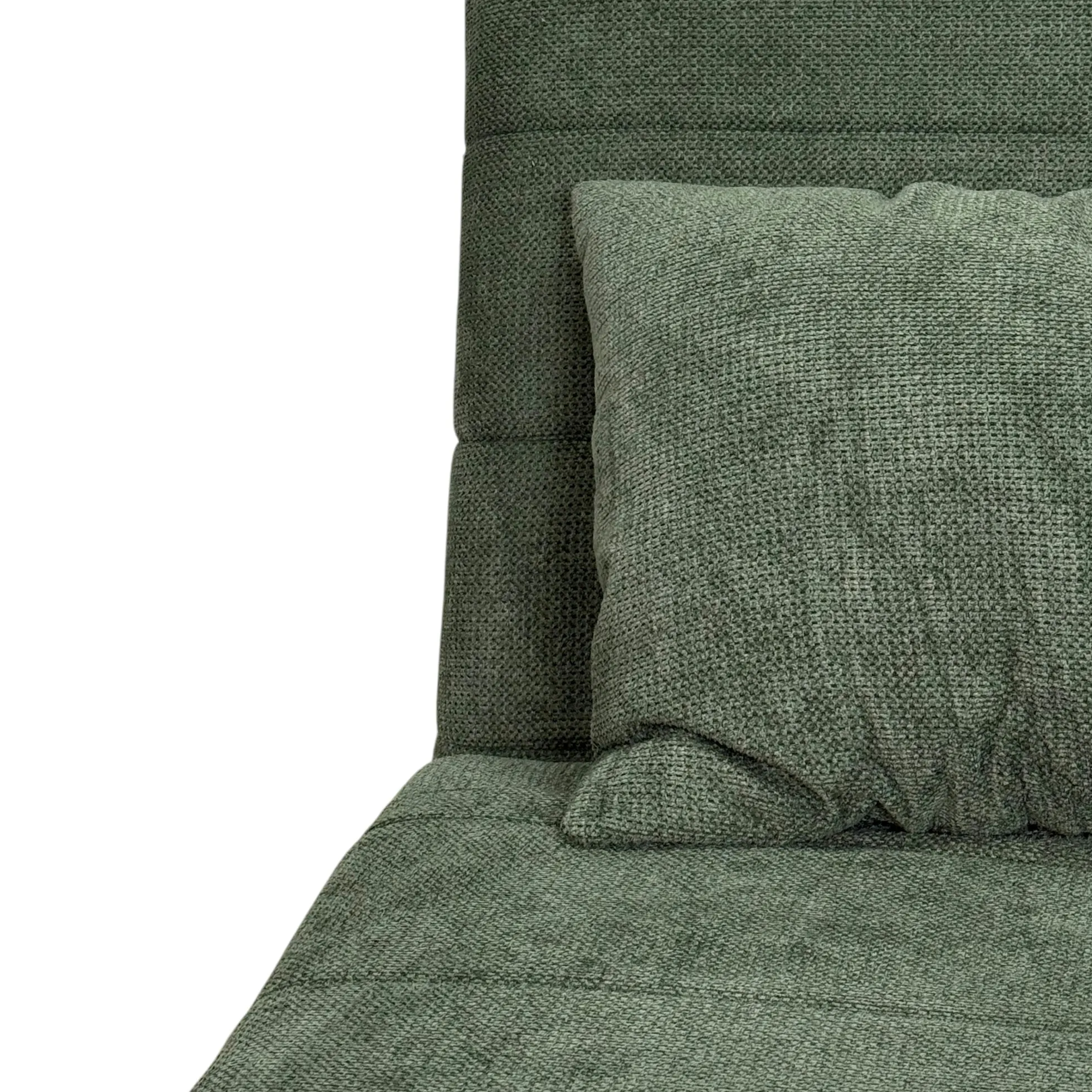 Fauteuil convertible 1 place vert - coussin inclus PALAU