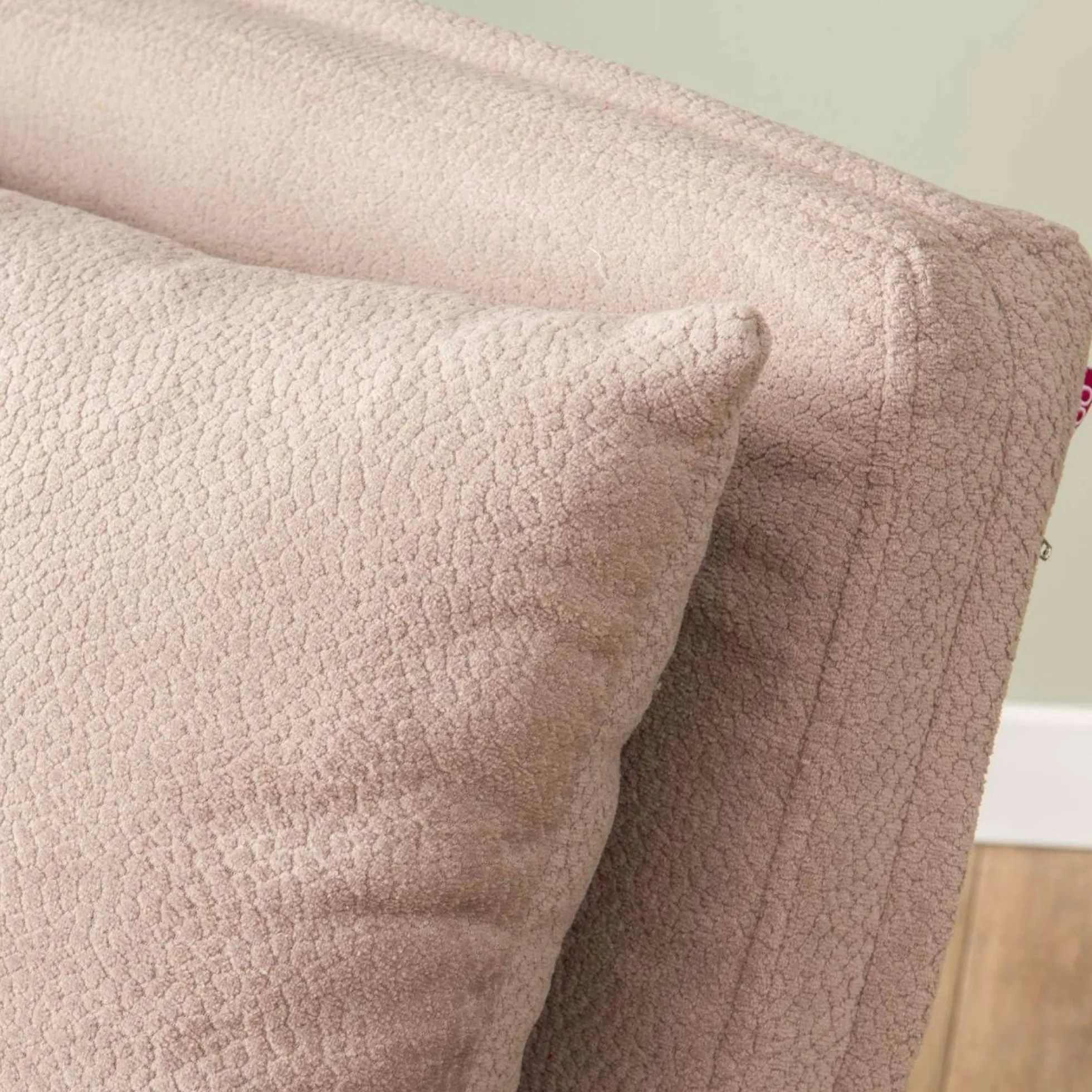 Fauteuil convertible rose poudré 1 place couchage 190 cm LOJA