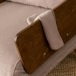 Fauteuil convertible rose poudré 1 place couchage 190 cm LOJA