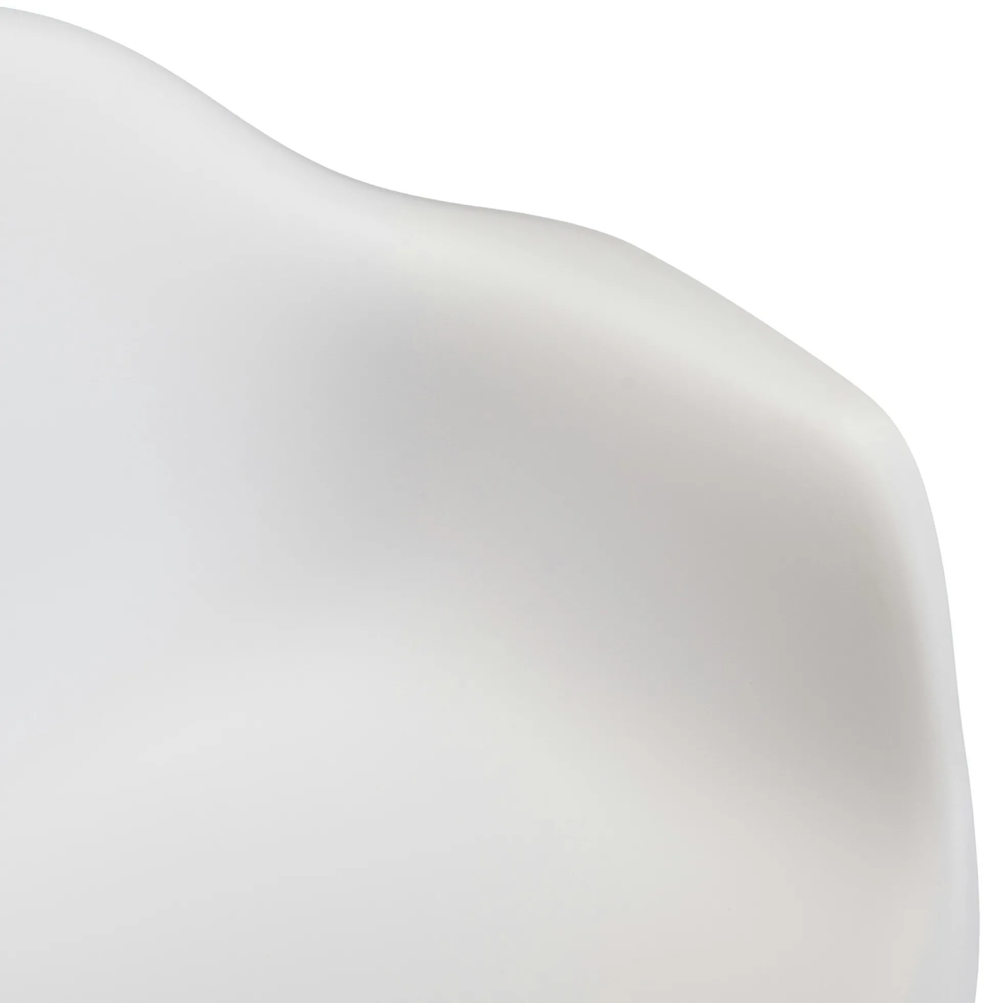 Fauteuil de jardin blanc à dossier rond avec accoudoirs (lot de 6) GIJON