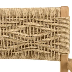 Fauteuil de jardin en teck tressage motif losanges (lot de 2) SUMMER