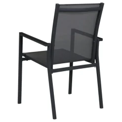 Fauteuil de jardin gris anthracite en aluminium (lot de 2) OSLO